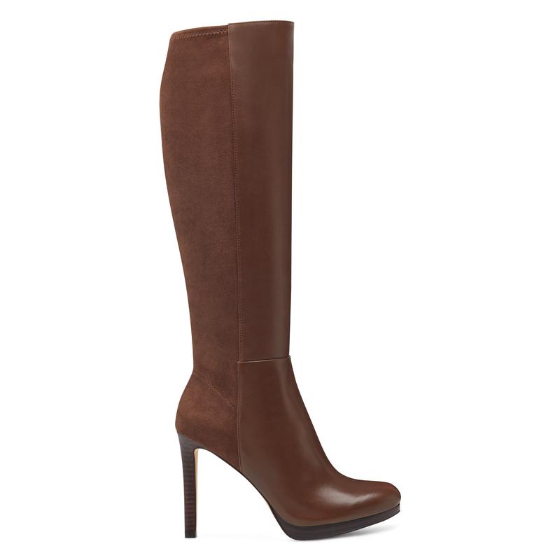 Quizme Wide Calf Platform Boots - Nine West Clearance - Click Image to Close