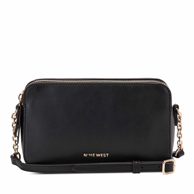 Penny Double Zip Crossbody - Nine West Clearance - Click Image to Close