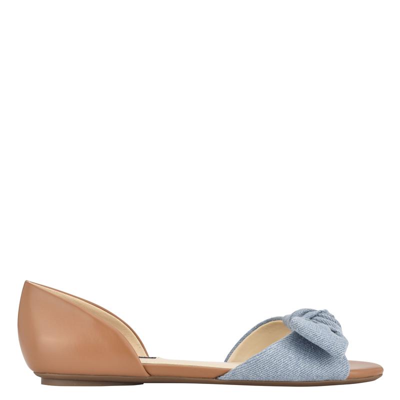 Bonnie Bow Front D'Orsay Flats - Nine West Clearance - Click Image to Close