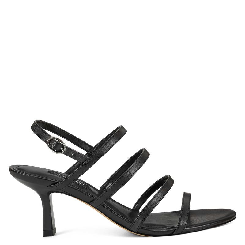 Smooth Heeled Strappy Sandals - Nine West Clearance