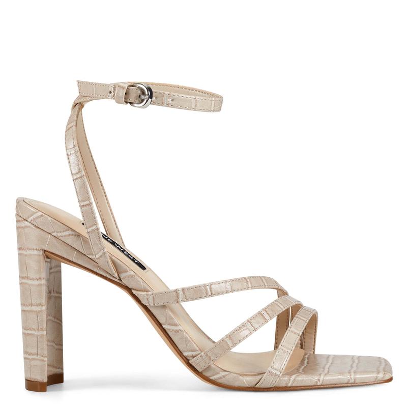 Zelina Heeled Strappy Sandals - Nine West Clearance - Click Image to Close