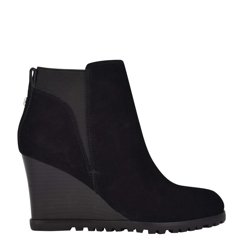 Curtis Wedge Booties - Nine West Clearance - Click Image to Close