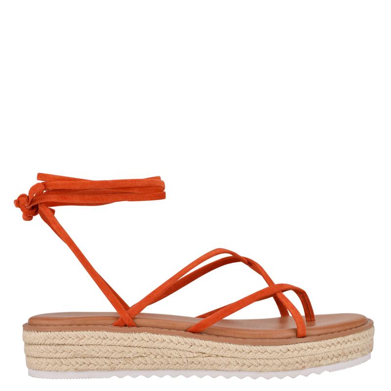 Candid Ankle Wrap Espadrille Sandals - Nine West Clearance