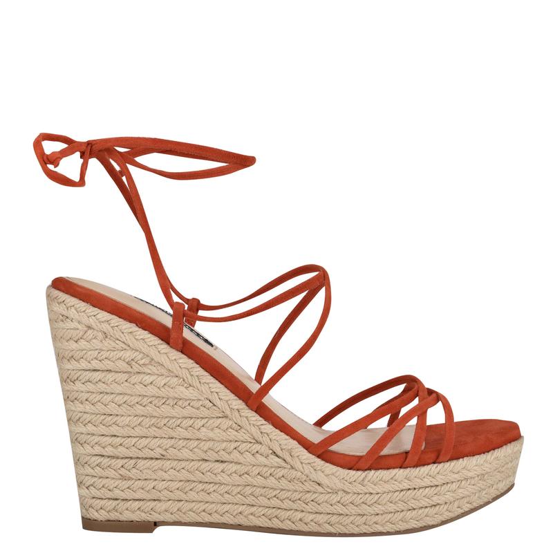 Havefun Ankle Wrap Espadrille Wedge Sandals - Nine West Clearance