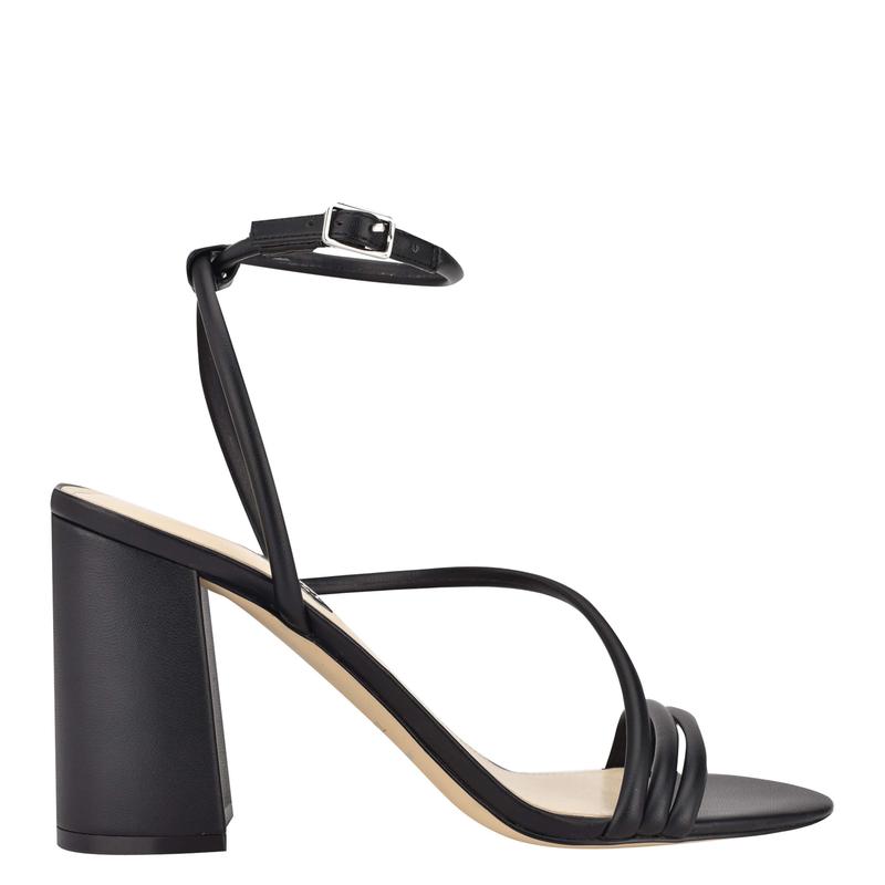 Nelly Heeled Strappy Sandals - Nine West Clearance