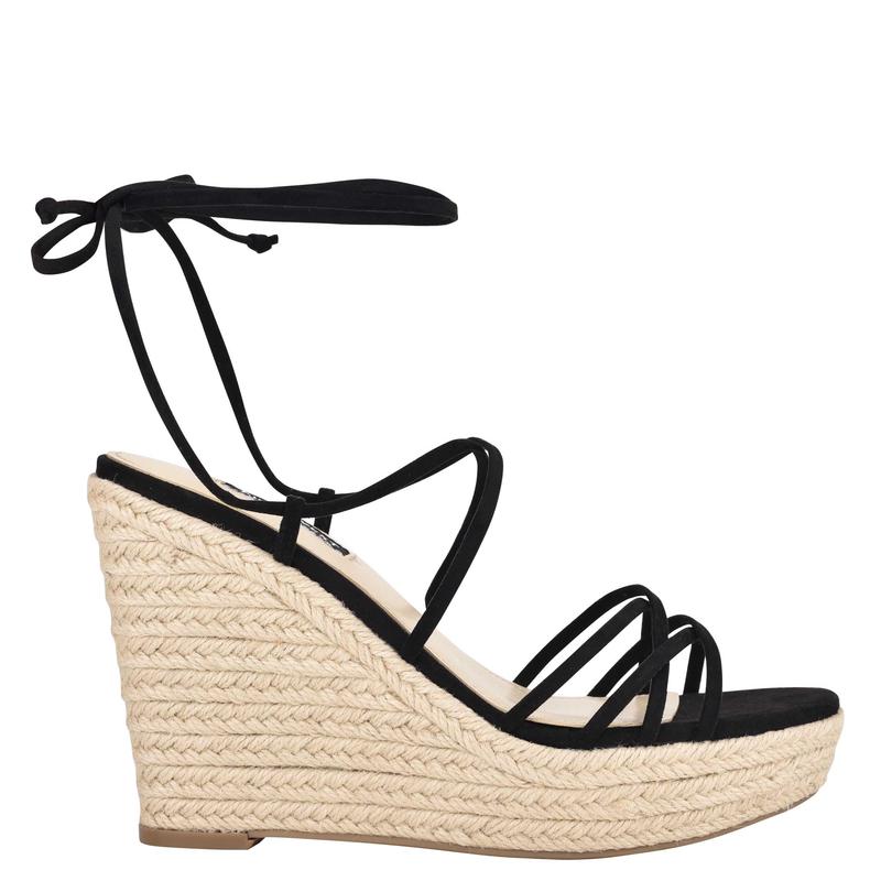 Havefun Ankle Wrap Espadrille Wedge Sandals - Nine West Clearance