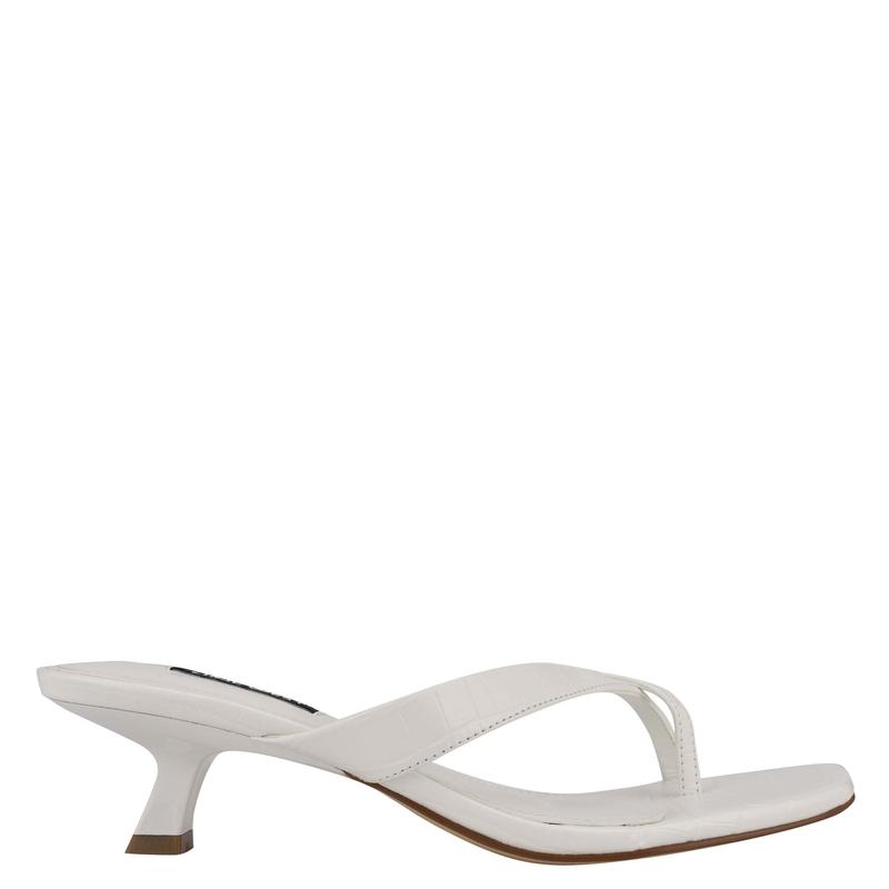 Marigol Heeled Thong Sandals - Nine West Clearance - Click Image to Close