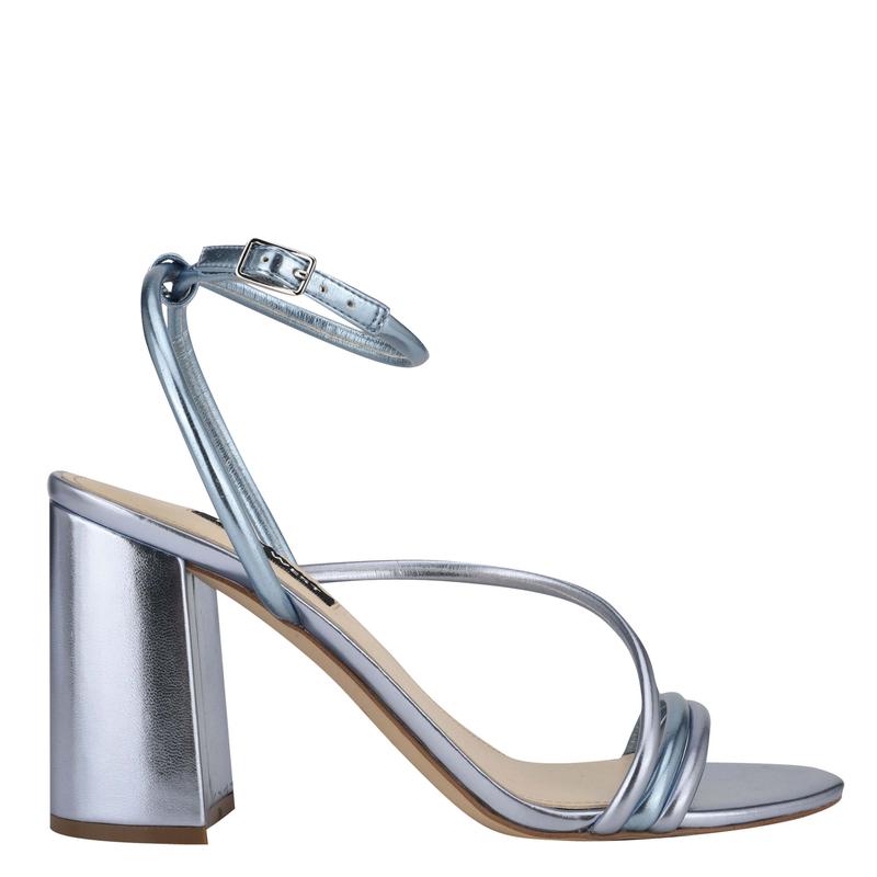 Nelly Heeled Strappy Sandals - Nine West Clearance