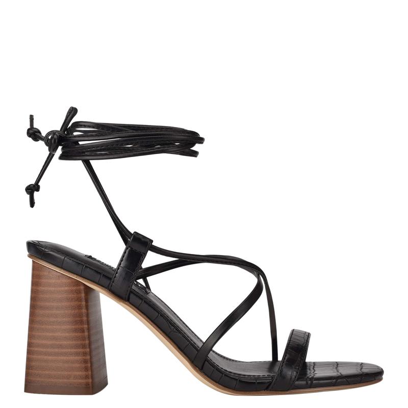 Young Ankle Wrap Heeled Sandal - Nine West Clearance