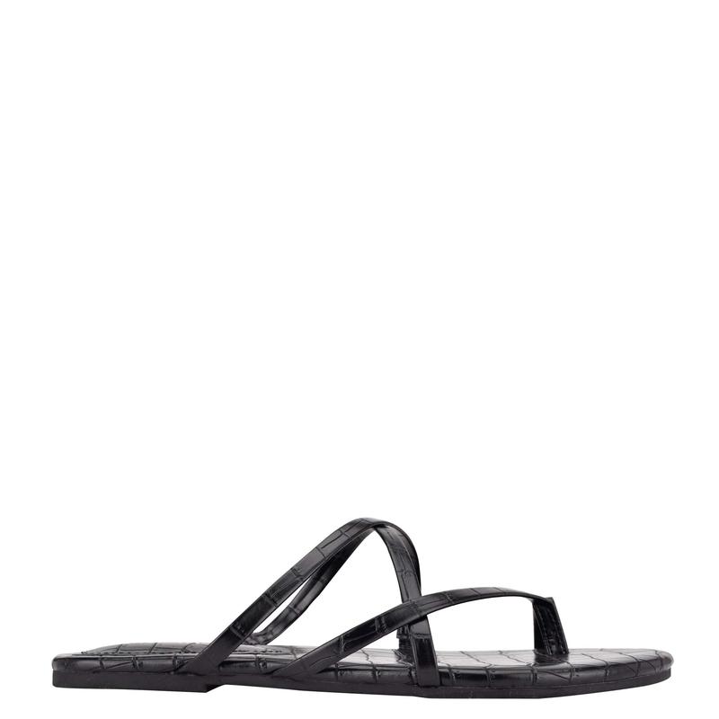 Brice Flat Toe Ring Slide Sandals - Nine West Clearance - Click Image to Close