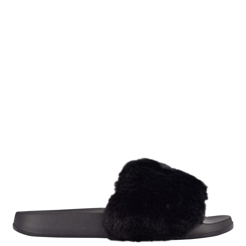 Stayhome Cozy Flat Slide Sandals - Nine West Clearance