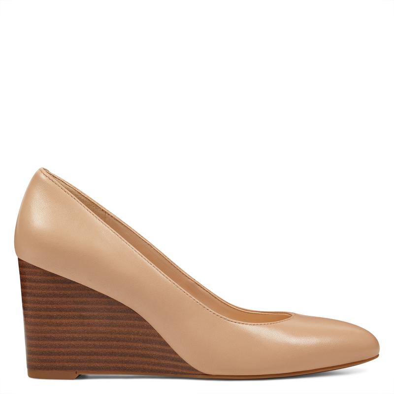 Jazzin Almond Toe Wedges - Nine West Clearance - Click Image to Close