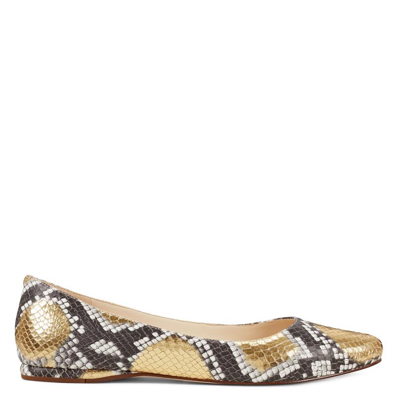 Speakup Almond Toe Flats - Nine West Clearance - Click Image to Close