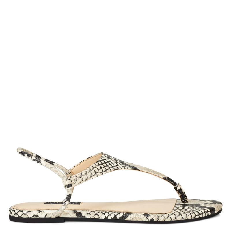 Braydin Stretch Flat Sandals - Nine West Clearance - Click Image to Close